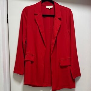 MELLODAY Bold Red Blazer